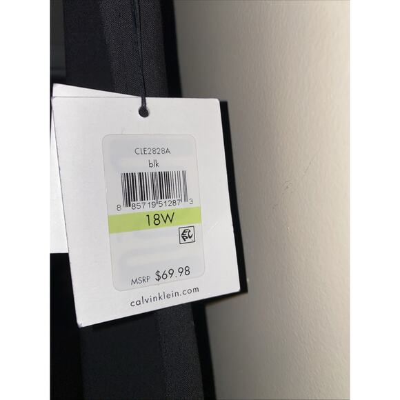 Calvin Klein Black Traditional Straight Leg Dress Pants Plus Size 18W - Picture 3 of 8